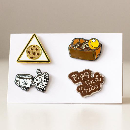 BIGG & THICC Pin Set- BIGG Brownies & THICC Cookies - New York Style Cookies