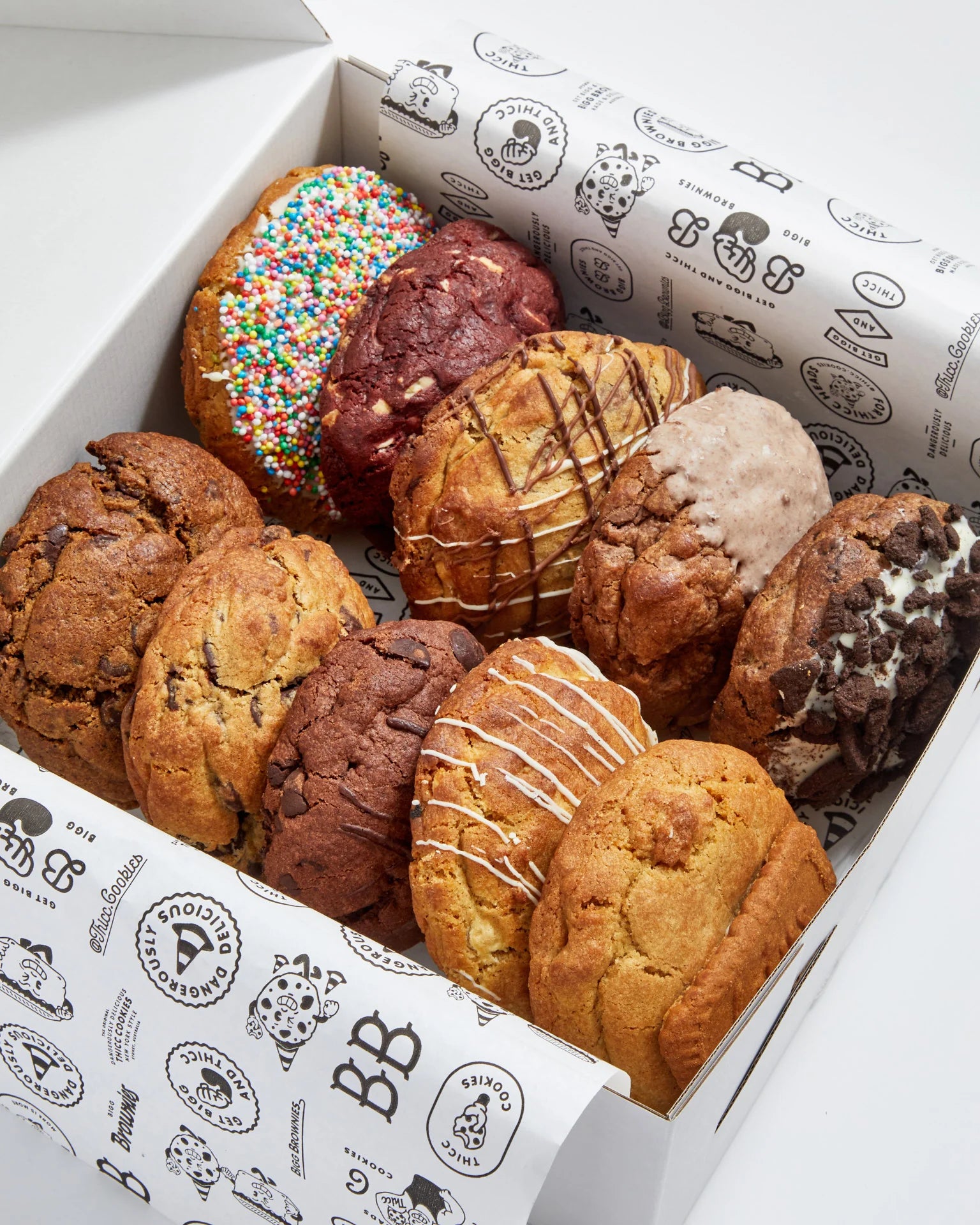 "Roses are Red" Box- BIGG Brownies & THICC Cookies - New York Style Cookies