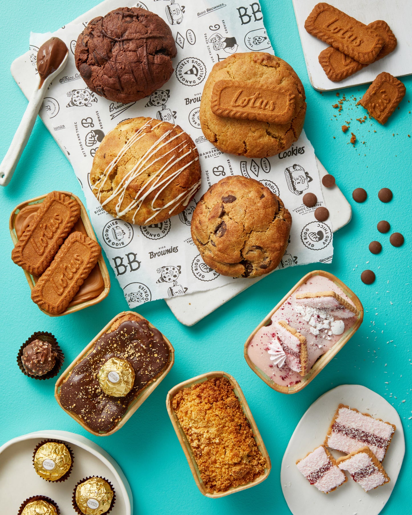 Ultimate Combo: Classics + 1KG Choc Chip + Brownie Set- BIGG Brownies & THICC Cookies - New York Style Cookies