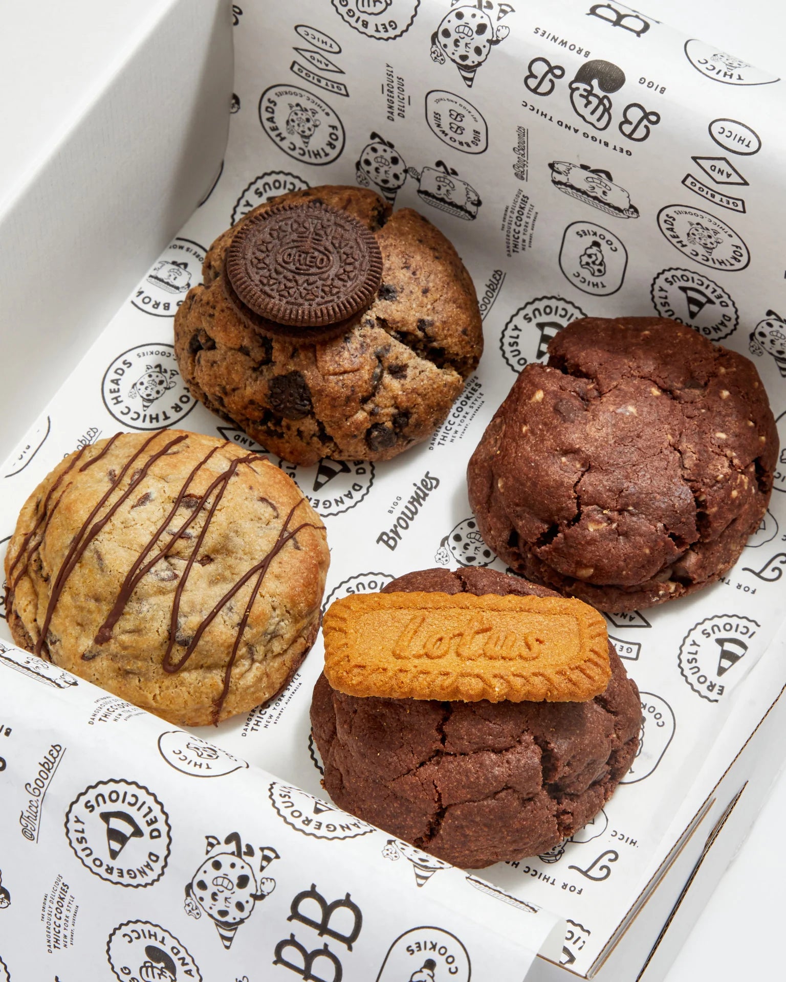 "Roses are Red" Box- BIGG Brownies & THICC Cookies - New York Style Cookies